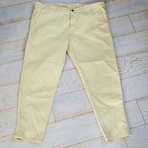 ZARA MAN Modern Chino Pants 38 x 30 Soft yellow